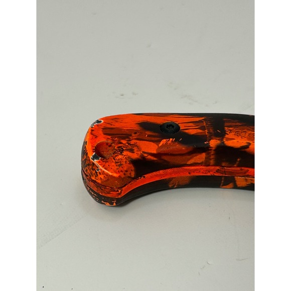 Elk Ridge Orange Camo Fixed Blade Knife Tom Anderson Design 440 Stainless Sheath - Picture 6 of 10